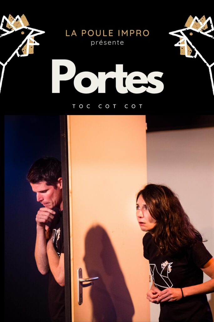 Affiche spectacle d'improvisation Porte de La Poule